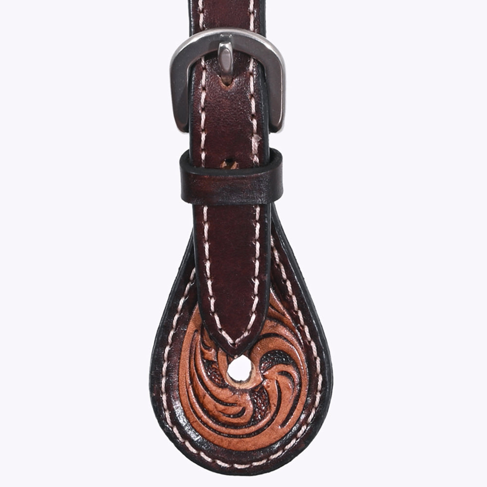Bar H Equine Western Leather Spurs Straps for Adults Men Womens Spur Straps