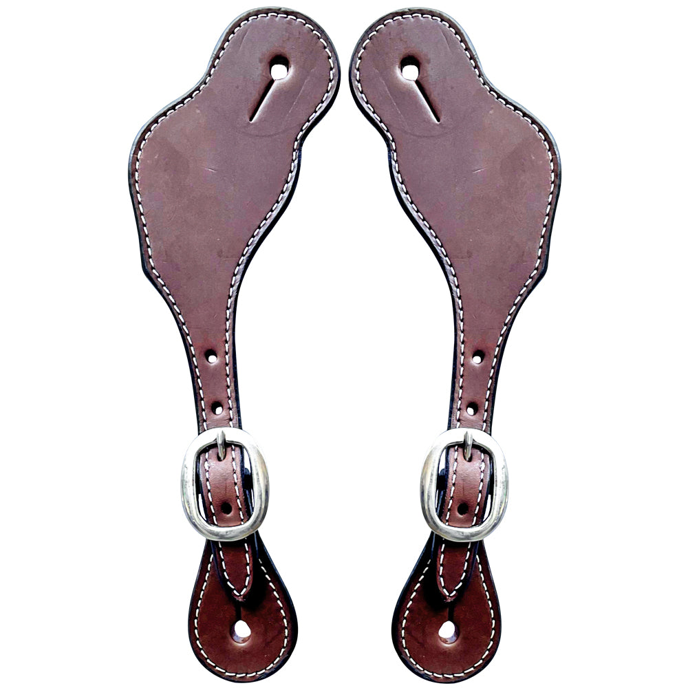 Bar H Equine Western Leather Spurs Straps for Adults Men Womens Spur Straps