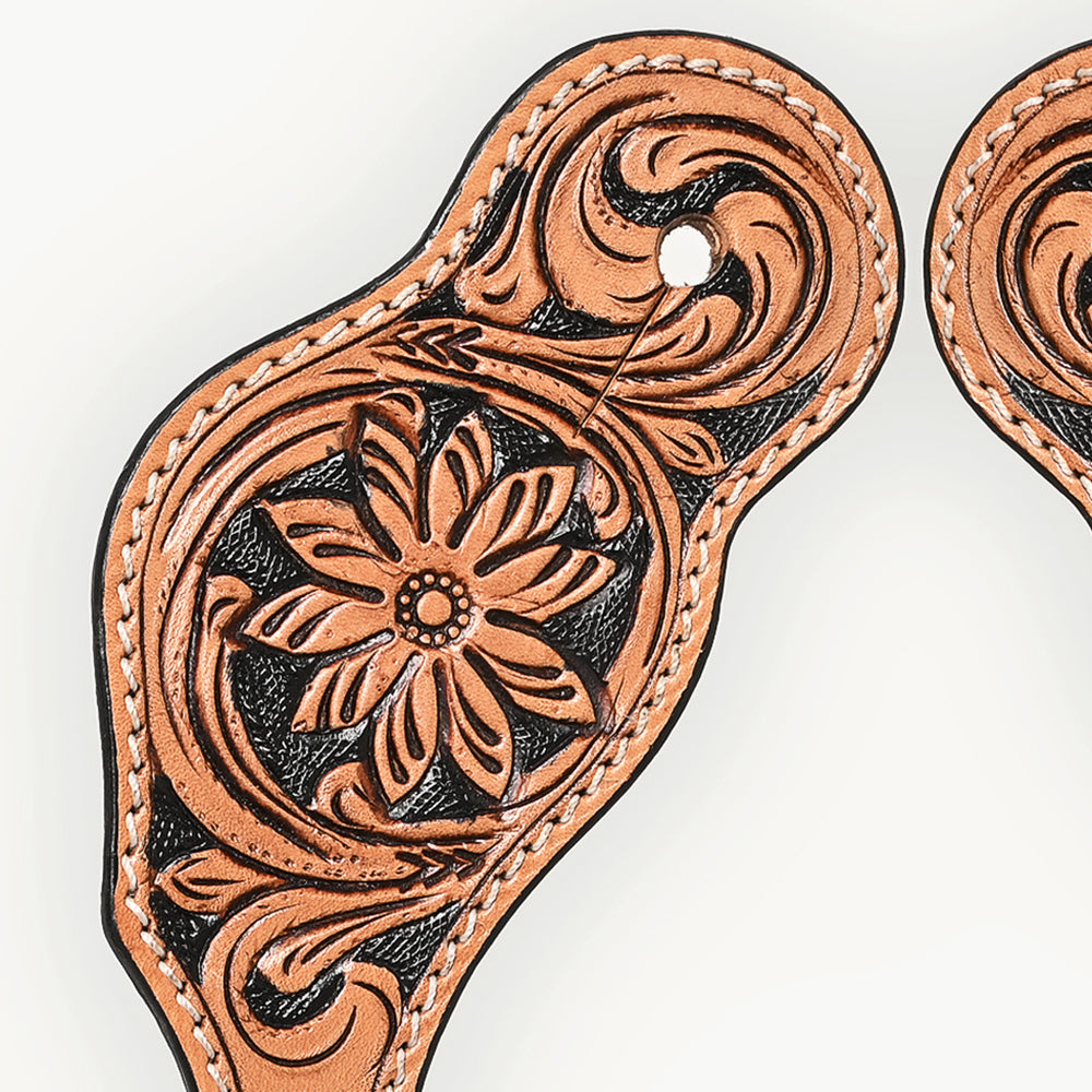 Bar H Equine Western Leather Spurs Straps for Adults Men Womens Spur Straps