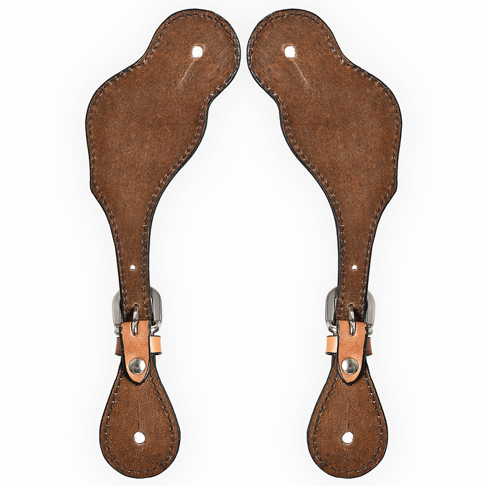 Bar H Equine Western Leather Spurs Straps for Adults Men Womens Spur Straps