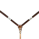 Bar H Equine American Leather Horse Saddle Tack One Ear Headstall | Breast Collar Browband Wither Strap Set BER279