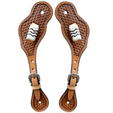 Bar H Equine Western Leather Spurs Straps for Adults Men Womens Spur Straps
