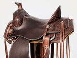Bar H Equine American Leather Horse Saddle Tack One Ear Headstall | Breast Collar Browband Wither Strap Set BER255