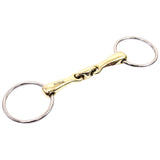 Eggbutt O Ring French Link Snaffle Brass Mouth Bit