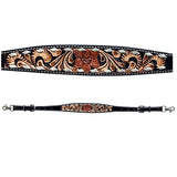 Bar H Equine Genuine Western American Leather Horse Premium Headstall & Breast Collar Set