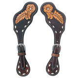 Bar H Equine Western Leather Spurs Straps for Adults Men Womens Spur Straps