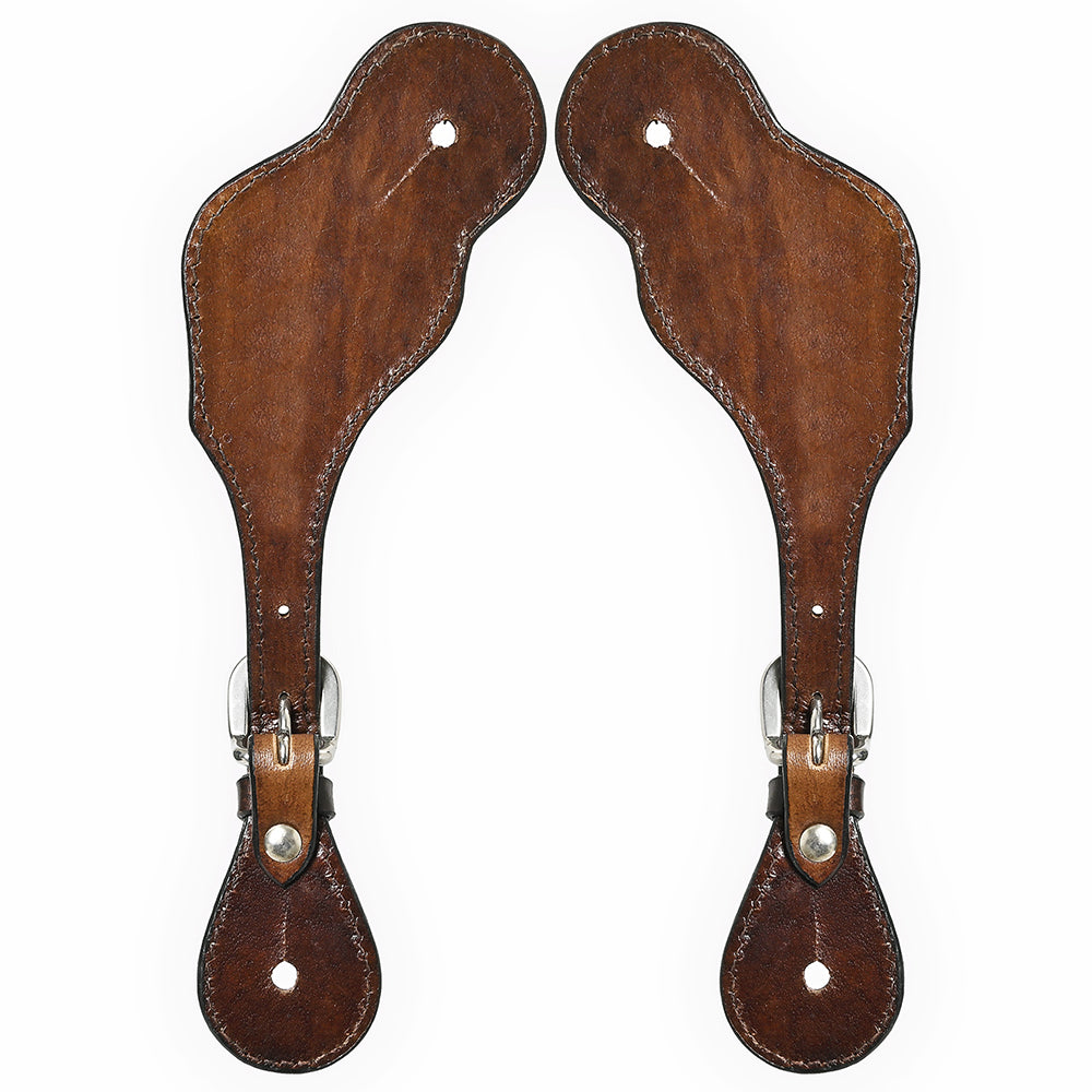 Bar H Equine Western Leather Spurs Straps for Adults Men Womens Spur Straps