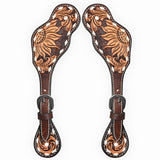 Bar H Equine Western Leather Spurs Straps for Adults Men Womens Spur Straps