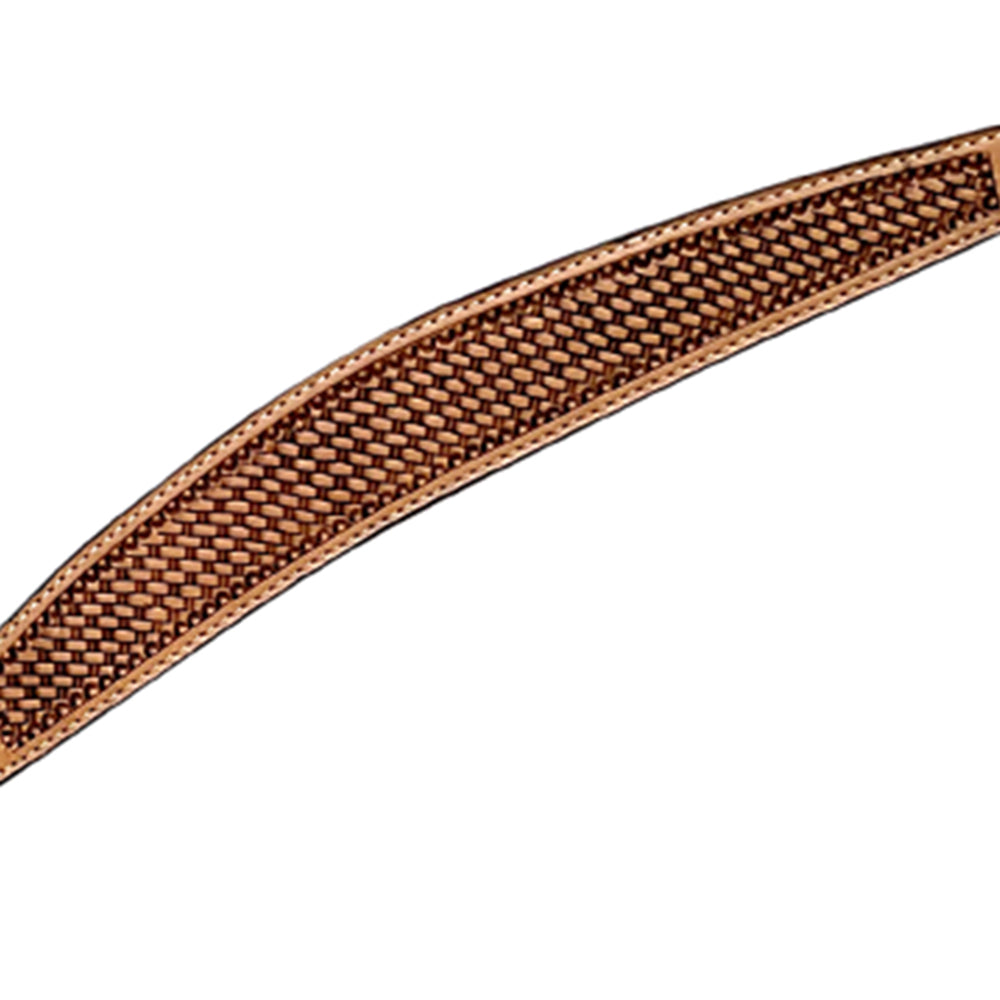 Bar H Equine Horse Genuine Leather Basket Weave Tooled Tack Set Brown