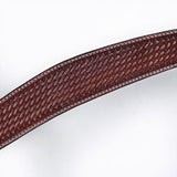 Bar H Equine Western Leather Horse Tack Set Basket Weave Tooled Dark Brown