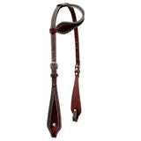 Bar H Equine Western Genuine Leather Horse Tack Set Dark Brown