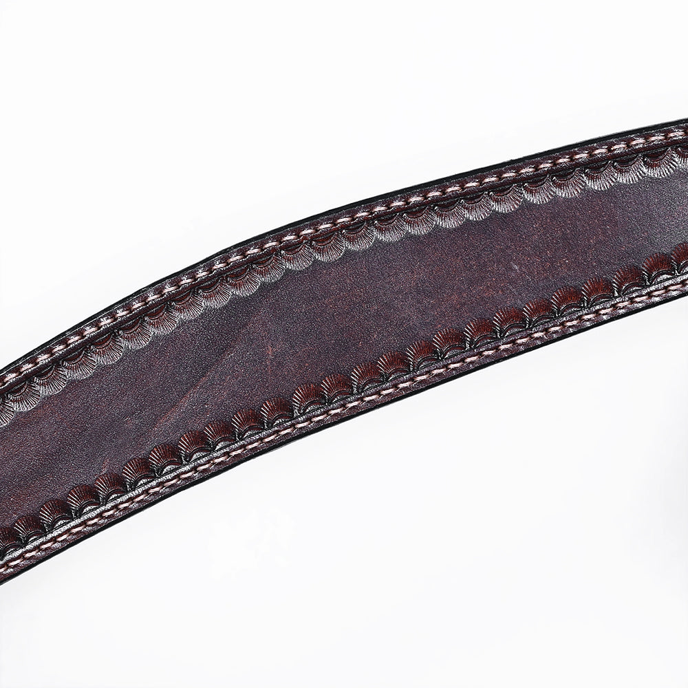 Bar H Equine Western Genuine Leather Horse Tack Set Dark Brown