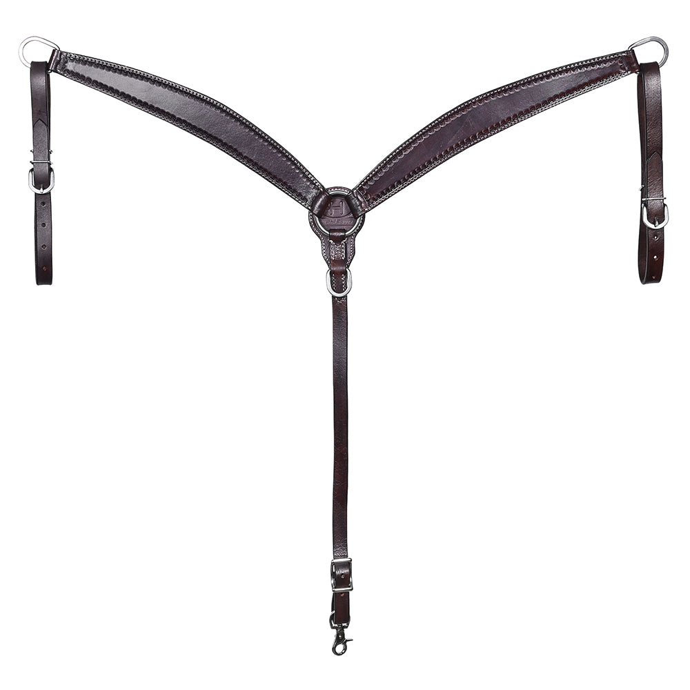 Bar H Equine Western Genuine Leather Horse Tack Set Dark Brown