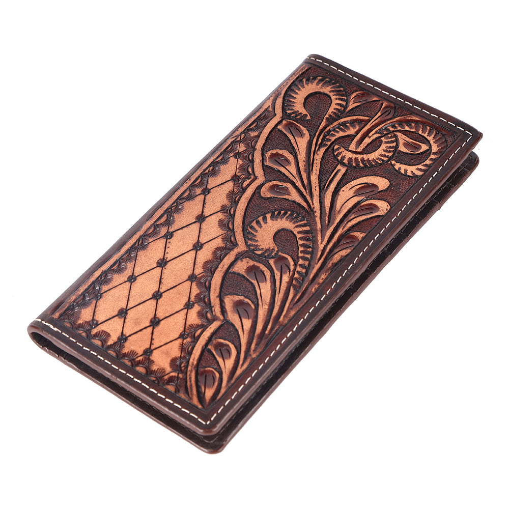 BAR H EQUINE Genuine Leather Rodeo - Bifold & Trifold Wallet For Men Women