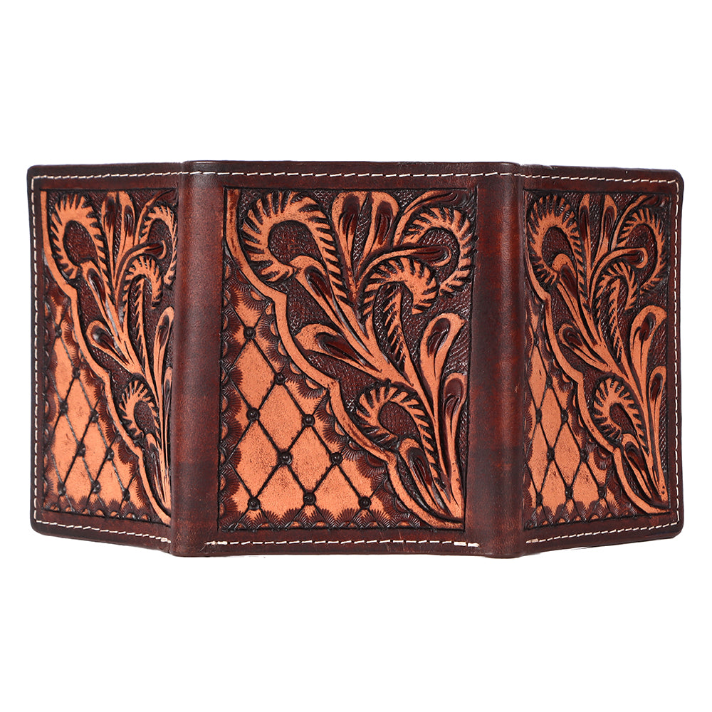 BAR H EQUINE Genuine Leather Rodeo - Bifold & Trifold Wallet For Men Women