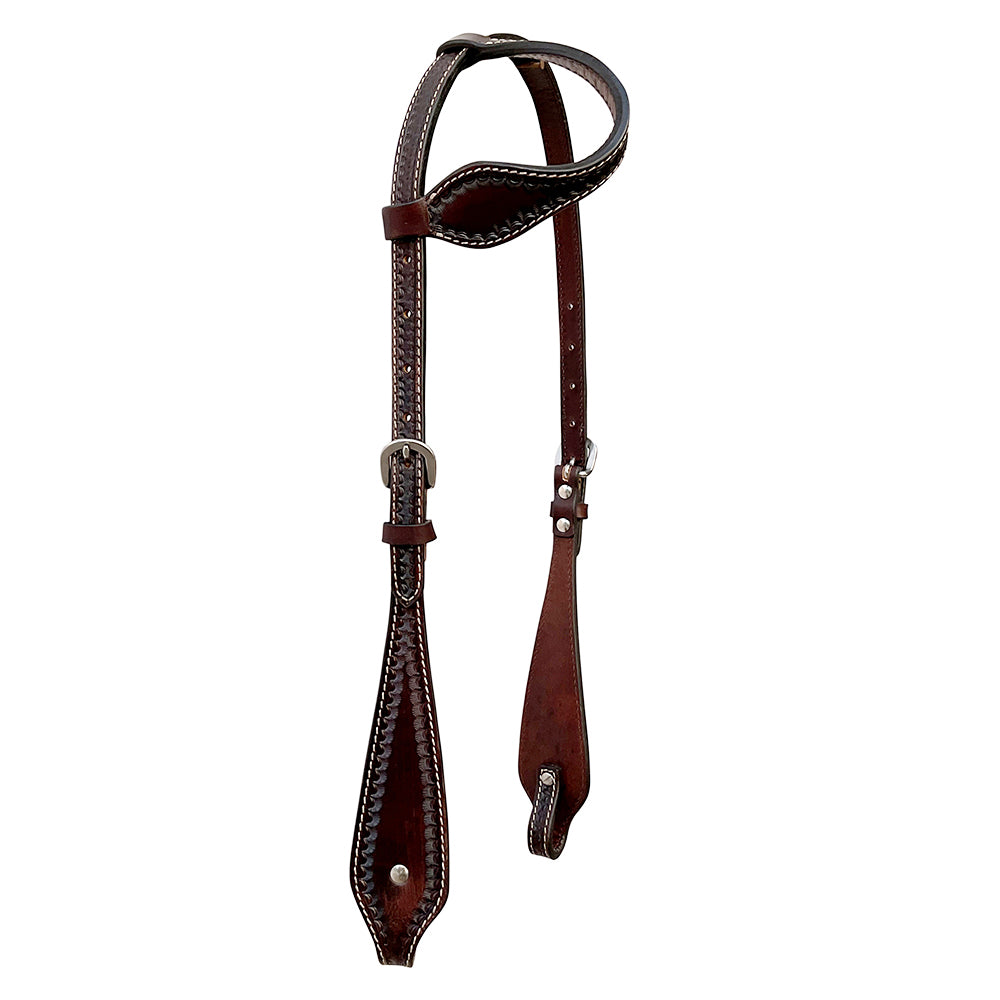 Bar H Equine Western Genuine Leather Horse Tack Set Dark Brown