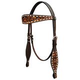 Bar H Equine Genuine Western American Leather Horse Headstall