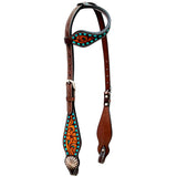 Bar H Equine Genuine Western American Leather Horse Headstall
