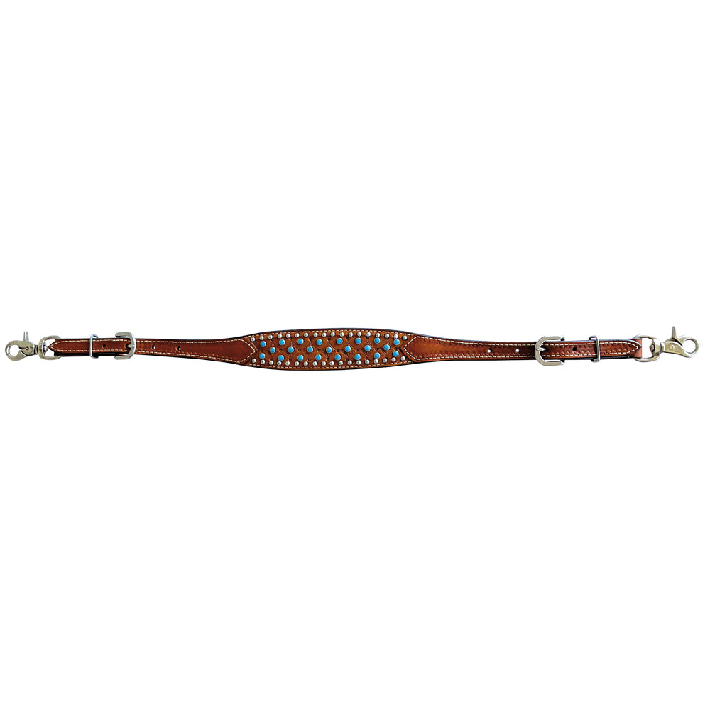 Bar H Equine American Leather Horse Saddle Tack One Ear Headstall | Breast Collar Browband Wither Strap Set BER259
