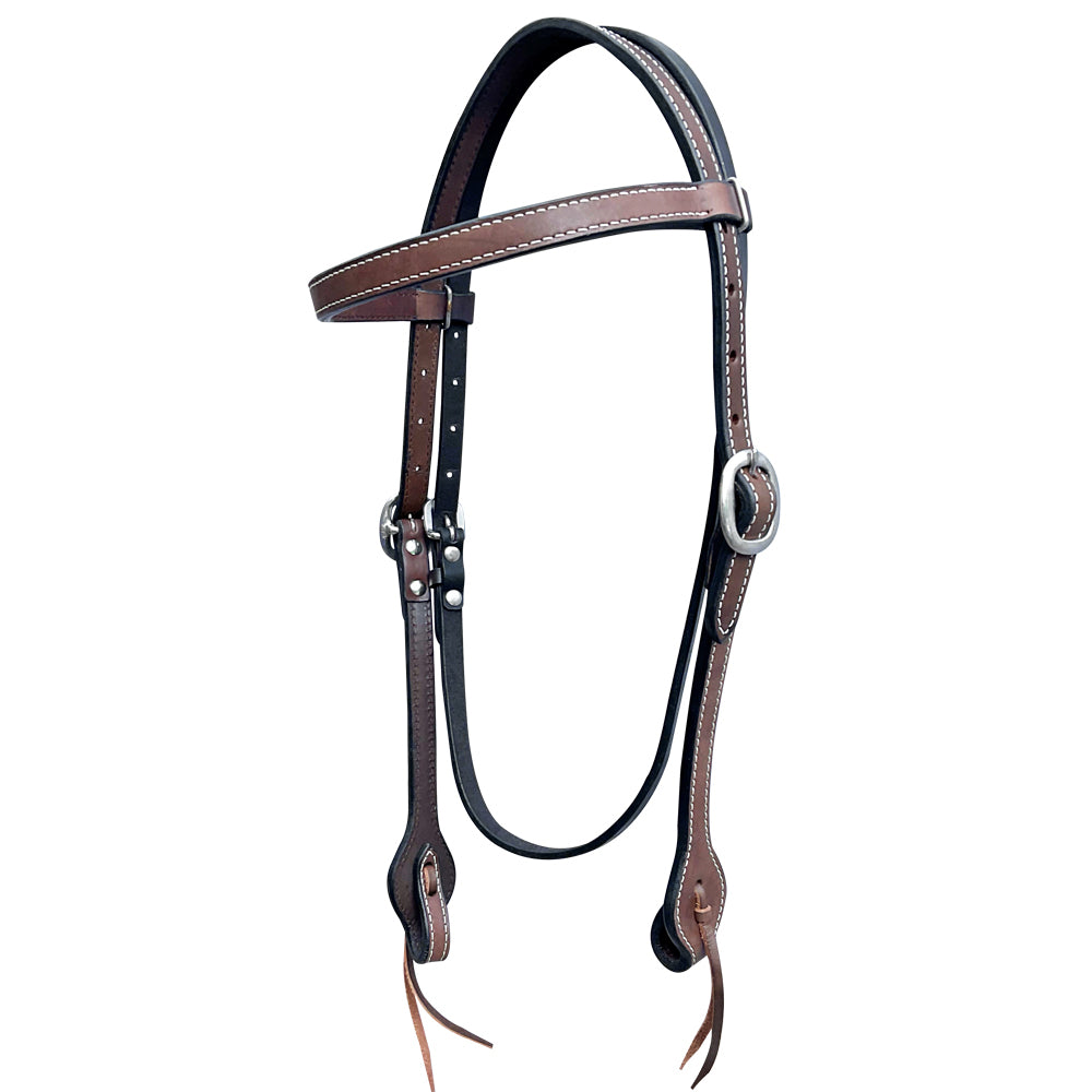 Bar H Equine Genuine Western American Leather Horse Premium Headstall & Breast Collar Set