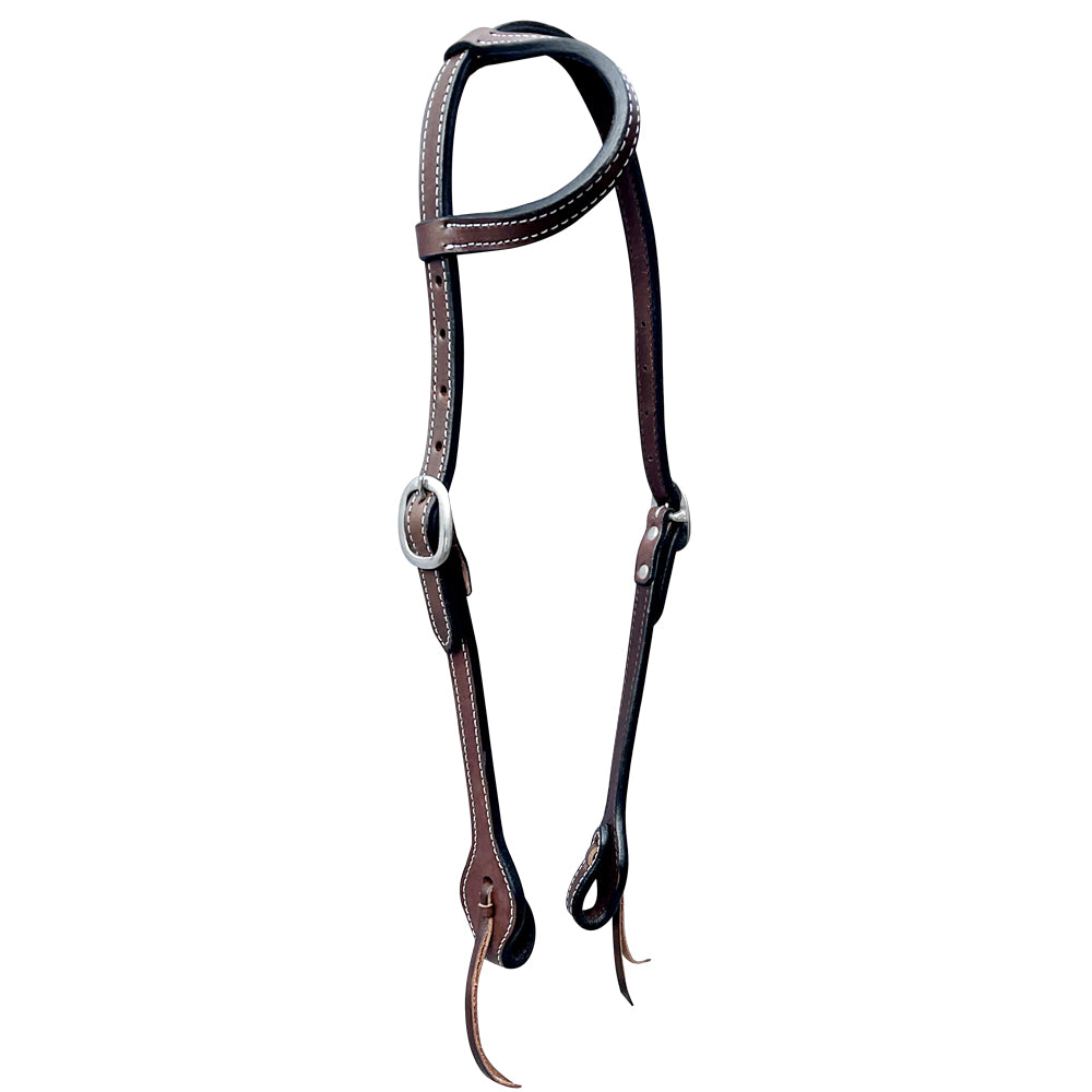 Bar H Equine Genuine Western American Leather Horse Premium Headstall & Breast Collar Set