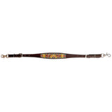 Bar H Equine Genuine Western American Leather Horse Premium Headstall & Breast Collar Set