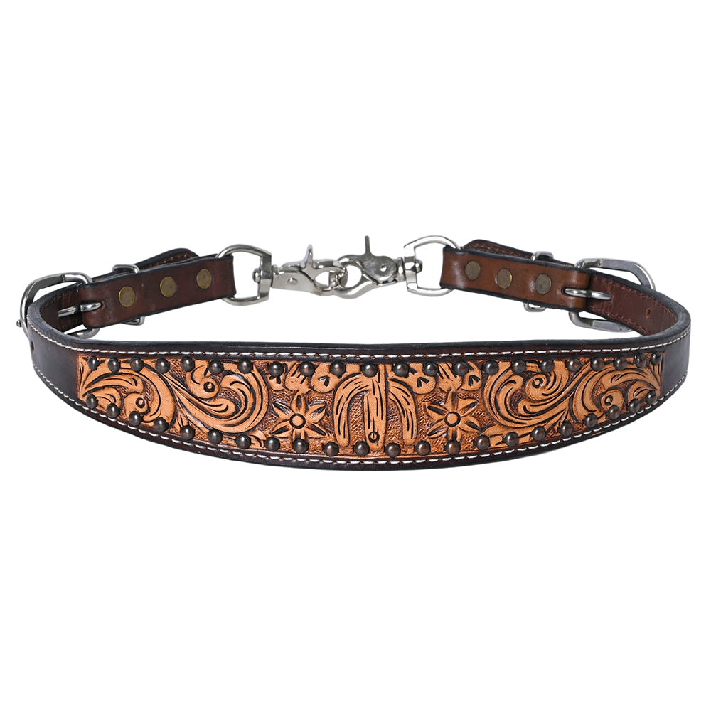 Bar H Equine Genuine Western American Leather Horse Premium Headstall & Breast Collar Set