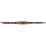 Bar H Equine Genuine Western American Leather Horse Premium Headstall & Breast Collar Set