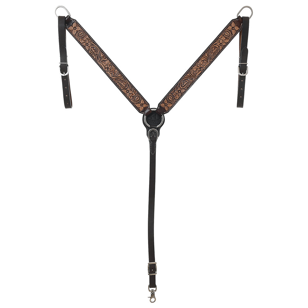 BAR H EQUINE Western Horse Headstall Breast Collar Set American Leather