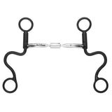 BAR H EQUINE Western Antique Short Shank Bit with Comfort Mouthpiece & Copper Inlays