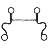 BAR H EQUINE Western Antique Short Shank Bit with Twisted Wire Mouthpiece