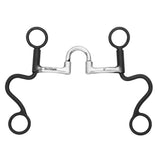 BAR H EQUINE Western Antique Argentine Shank Bit with Correction Mouthpiece