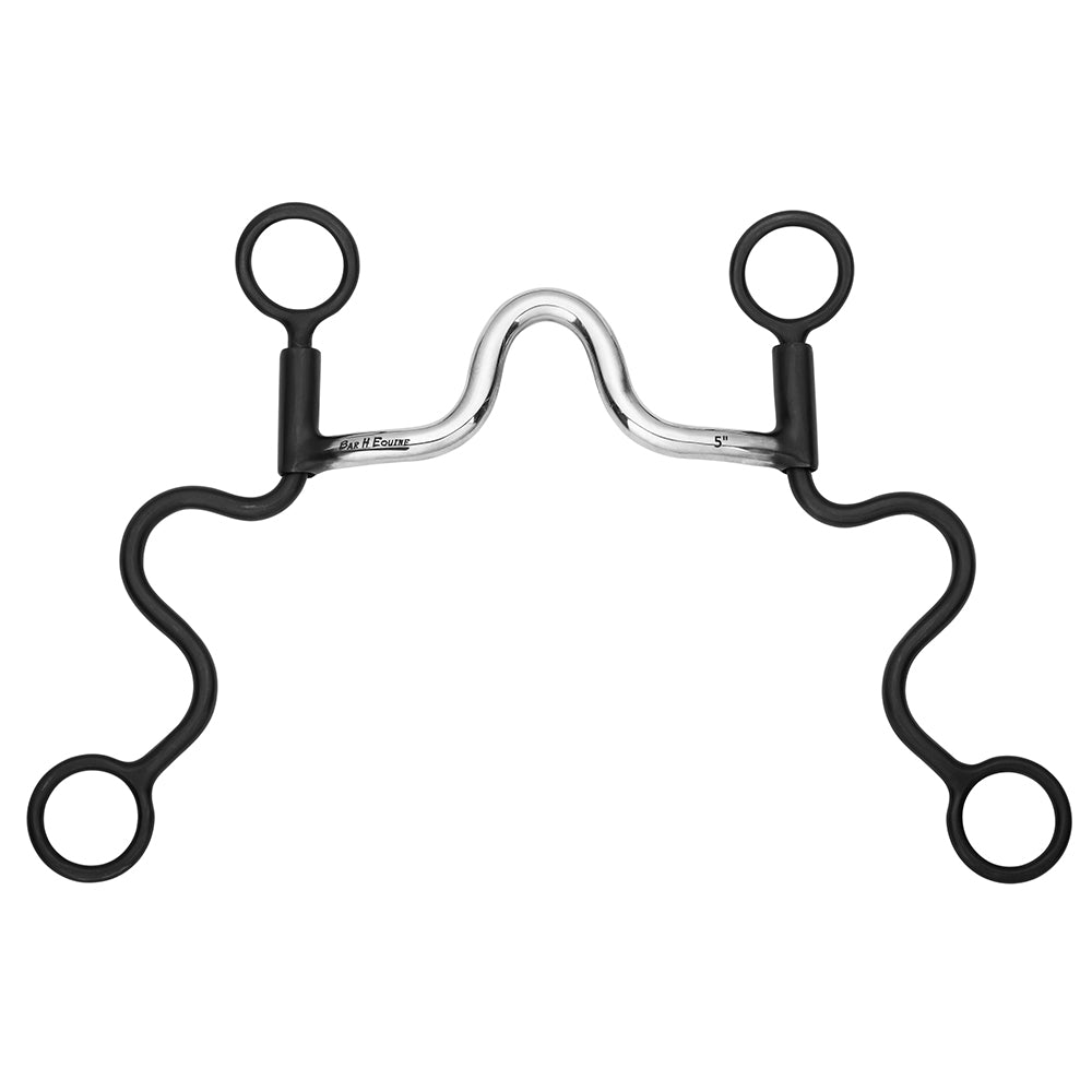 BAR H EQUINE Western Antique Cavalry Shank Bit with Low Port Mouthpiece