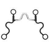 BAR H EQUINE Western Antique Cavalry Shank Bit with Low Port Mouthpiece