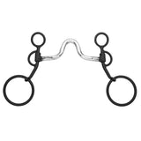 BAR H EQUINE Western Antique Cowboy Shank Bit with Low Port Tongue Relief