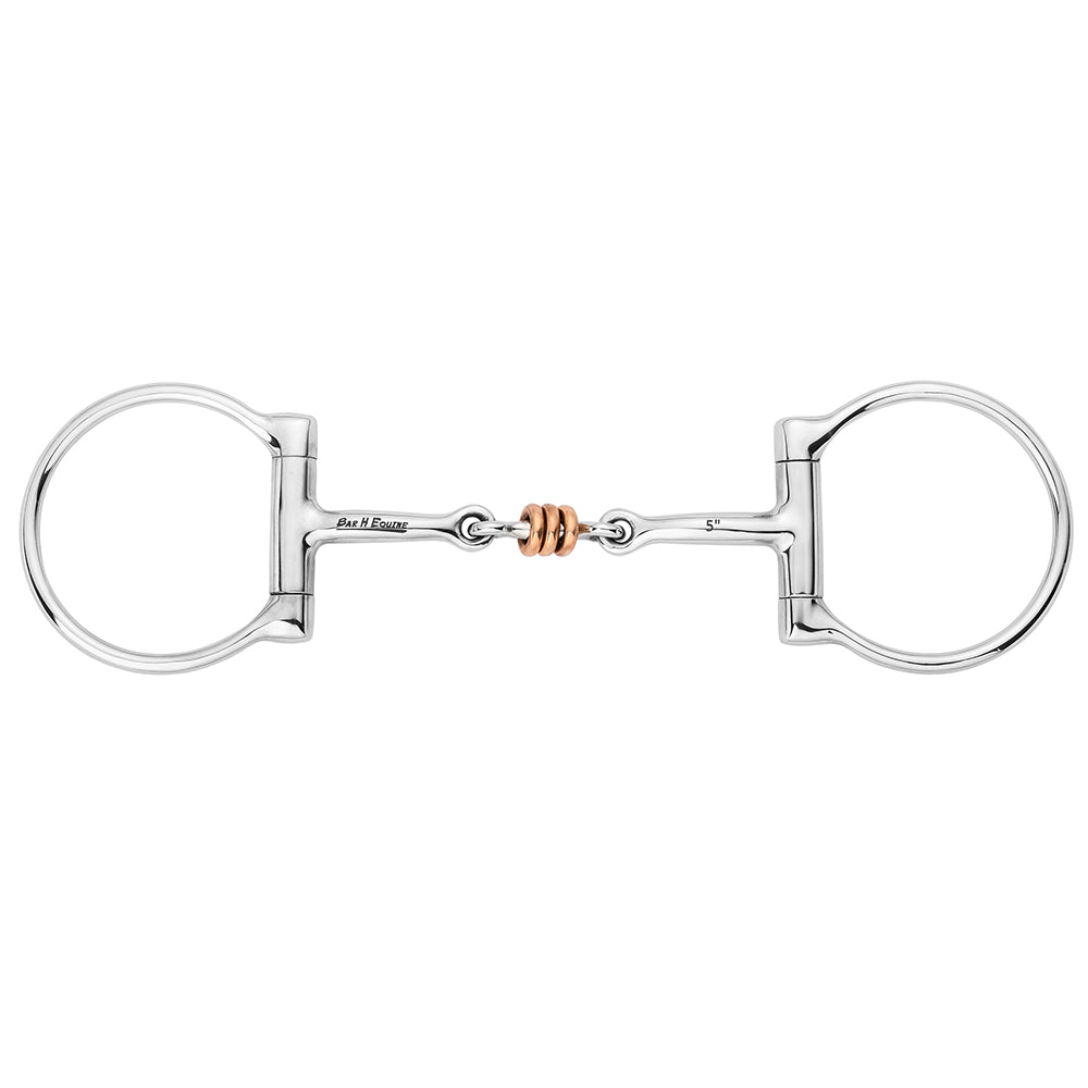 BAR H EQUINE Western D Ring Three-Piece Copper Roller