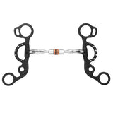 BAR H EQUINE Western Argentine Shank Bit with Comfort Mouthpiece & Copper Rollers