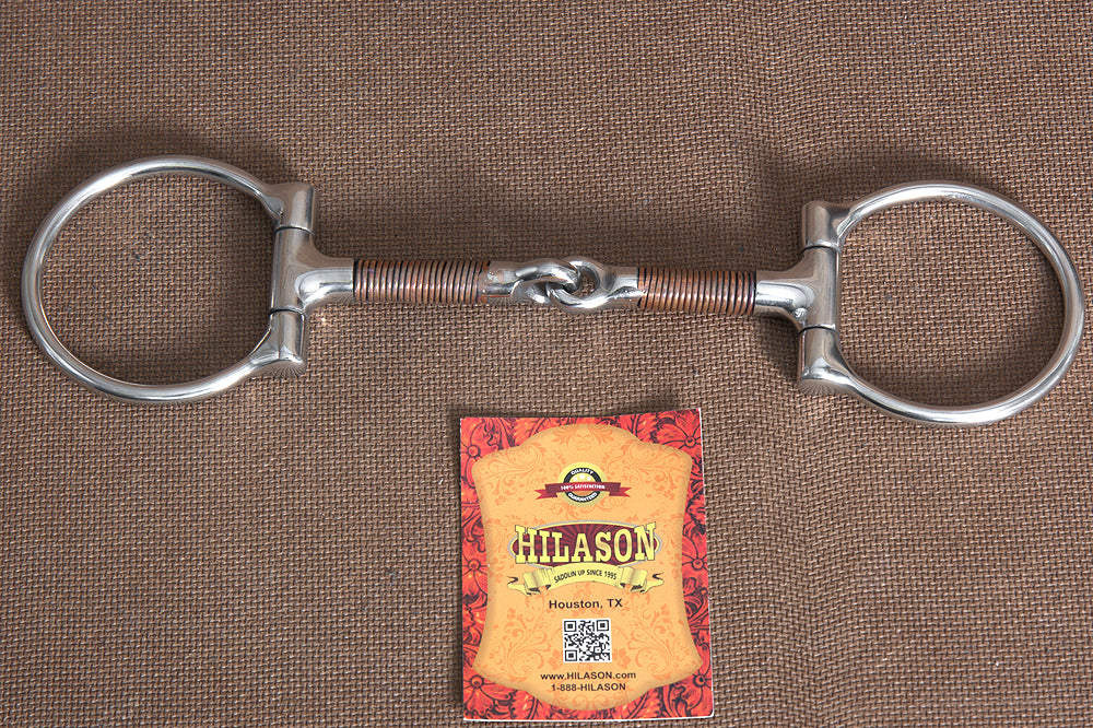 HILASON 5 In Mouth Snaffle Bit With Stainless Steel Eggbutt