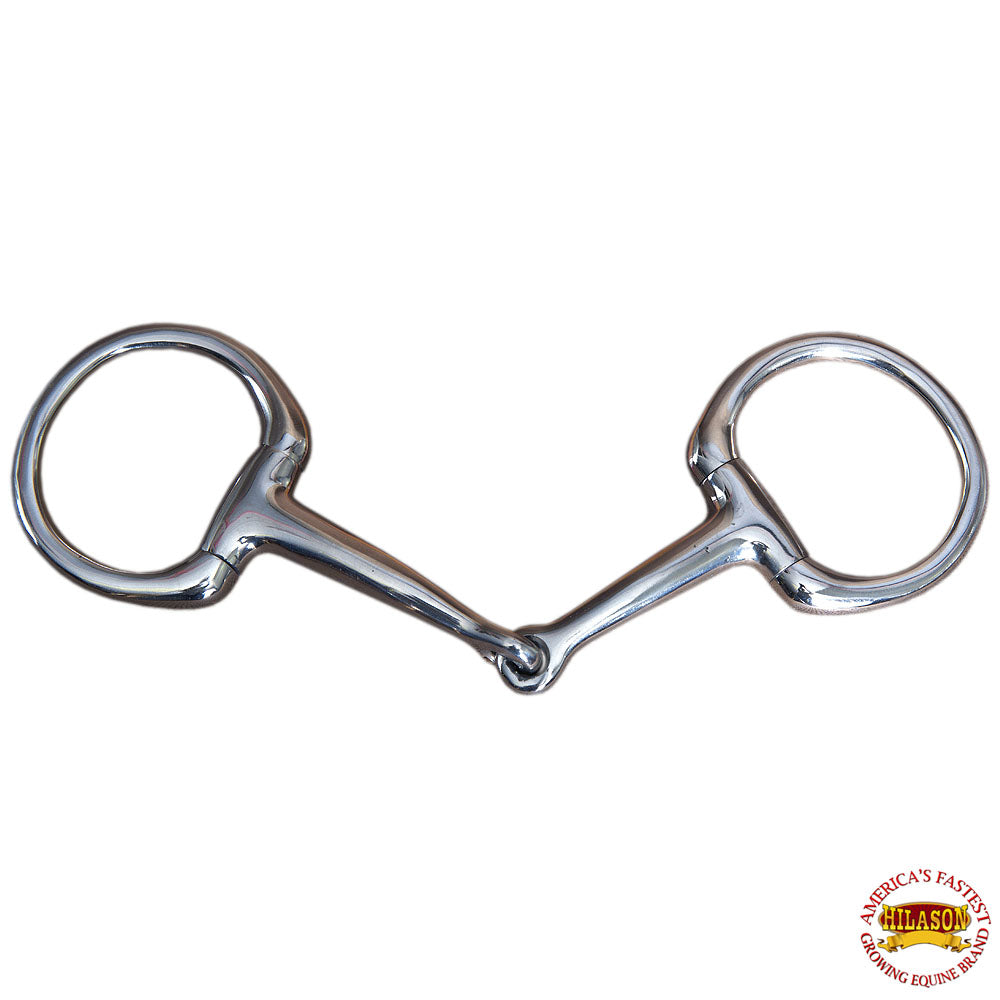HILASON 5 In Mouth Snaffle Bit With Stainless Steel Eggbutt