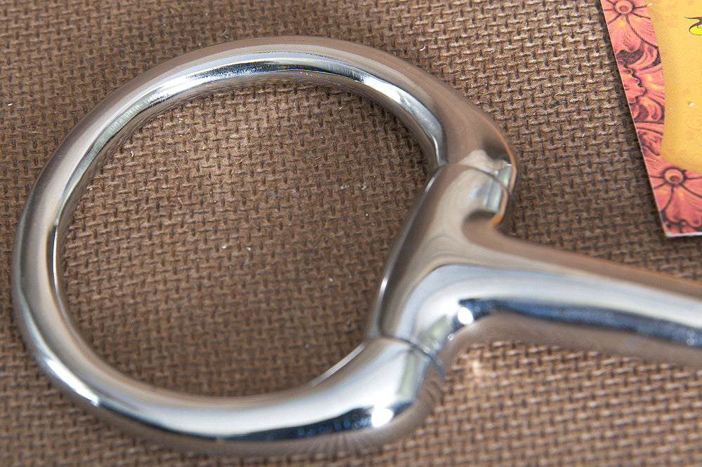 HILASON 5 In Mouth Snaffle Bit With Stainless Steel Eggbutt