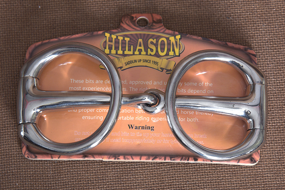 HILASON 5 In Mouth Snaffle Bit With Stainless Steel Eggbutt
