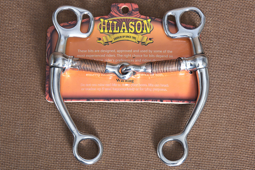 HILASON 5 In Mouth Snaffle Bit With Stainless Steel Eggbutt