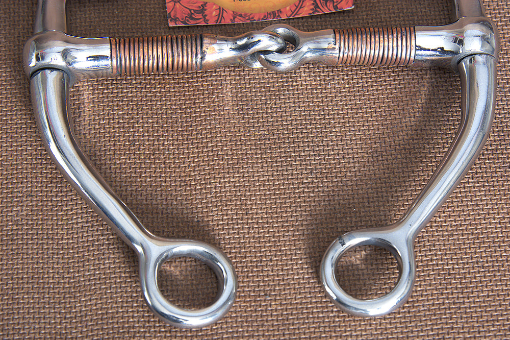 HILASON 5 In Mouth Snaffle Bit With Stainless Steel Eggbutt
