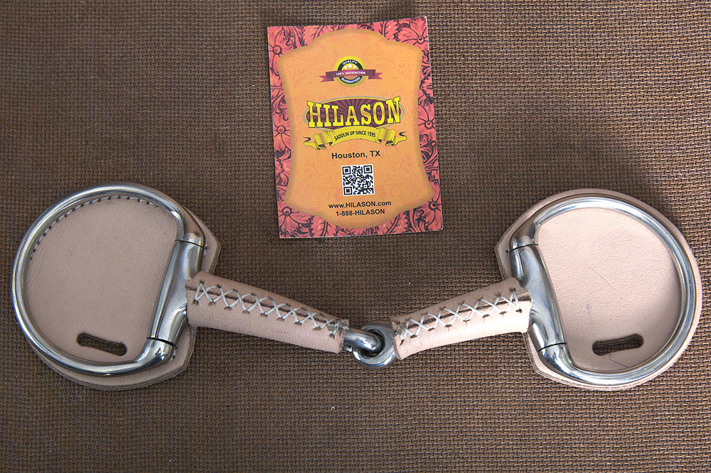 HILASON 5 In Mouth Snaffle Bit With Stainless Steel Eggbutt