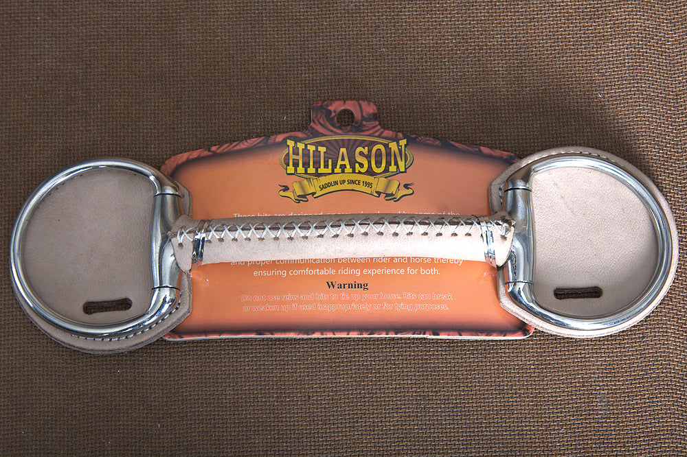 HILASON 5 In Mouth Snaffle Bit With Stainless Steel Eggbutt