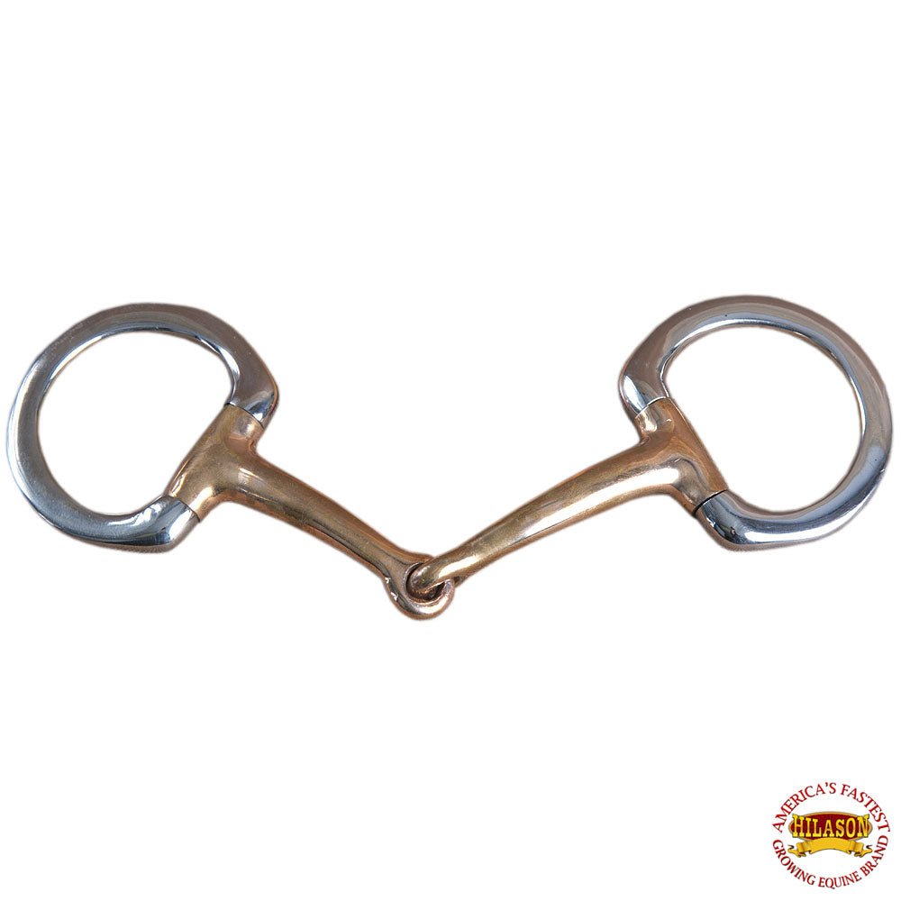 HILASON 5 In Mouth Snaffle Bit With Stainless Steel Eggbutt