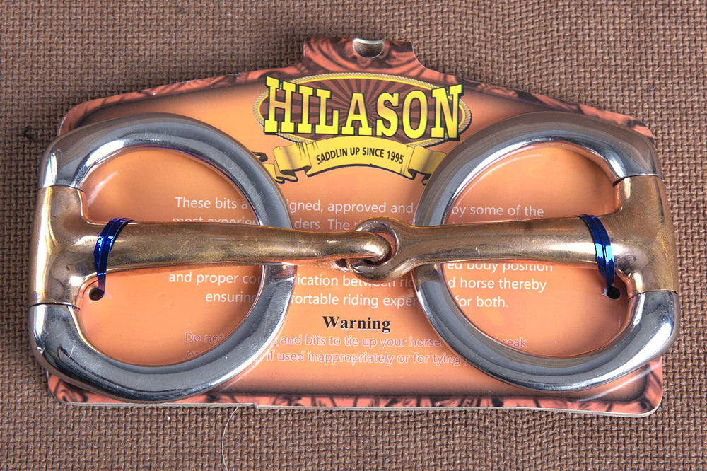 HILASON 5 In Mouth Snaffle Bit With Stainless Steel Eggbutt