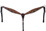 Bar H Equine American Leather Horse Saddle Tack One Ear Headstall Brown