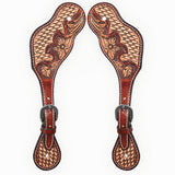 Bar H Equine Western Leather Spurs Straps for Adults Men Womens Spur Straps
