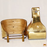 Brass Bounded Wooden Stirrup